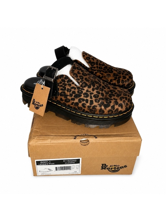 Dr. Martens Shoes - Dr. Martens Wildhorse Leopard Print Slingback Mules NWT W US 8.5